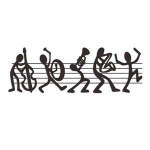 Incredible Marching Band Wall Sculptures - Exquisite Music Notes Wall Art